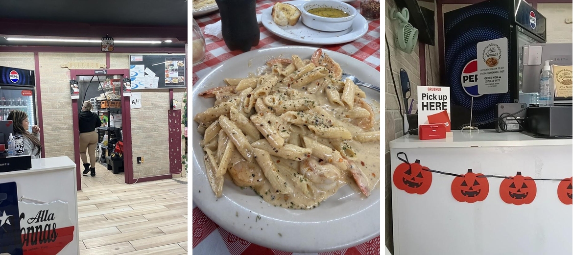 Alla Nonnas Menu