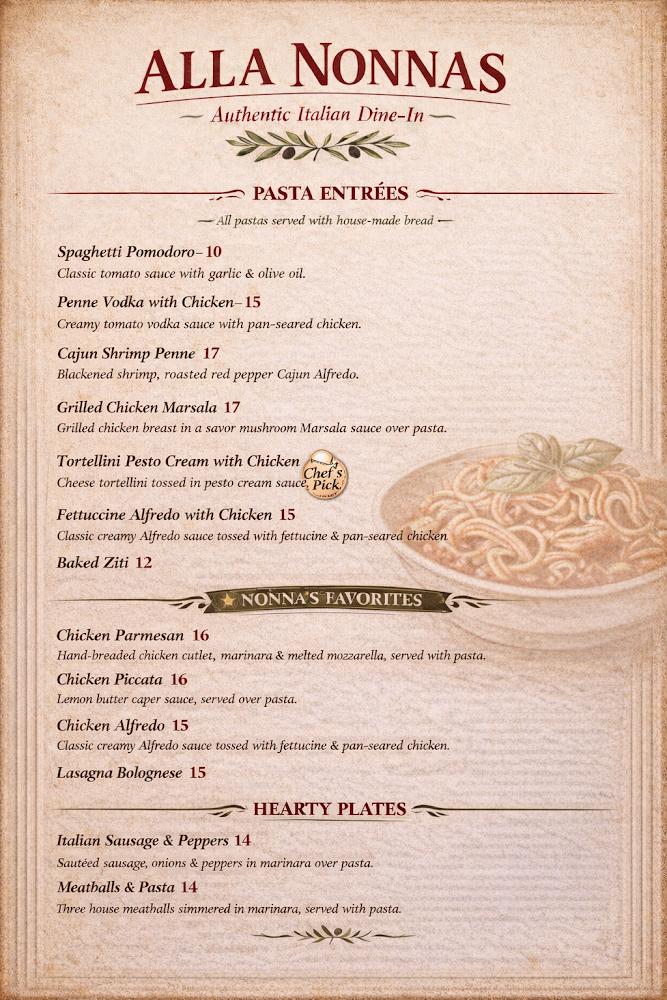 Alla Nonnas Menu image 2